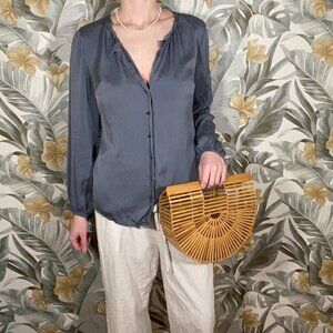 Silk Ann Taylor Blouse - Small